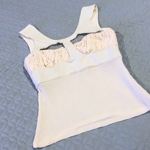 Authentic Versace Cream Sleeveless Top SZ 38
